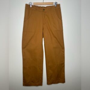 Jackalo NWOT Women’s 100% Organic Cotton Wide-leg Pant Size 8 Mustard